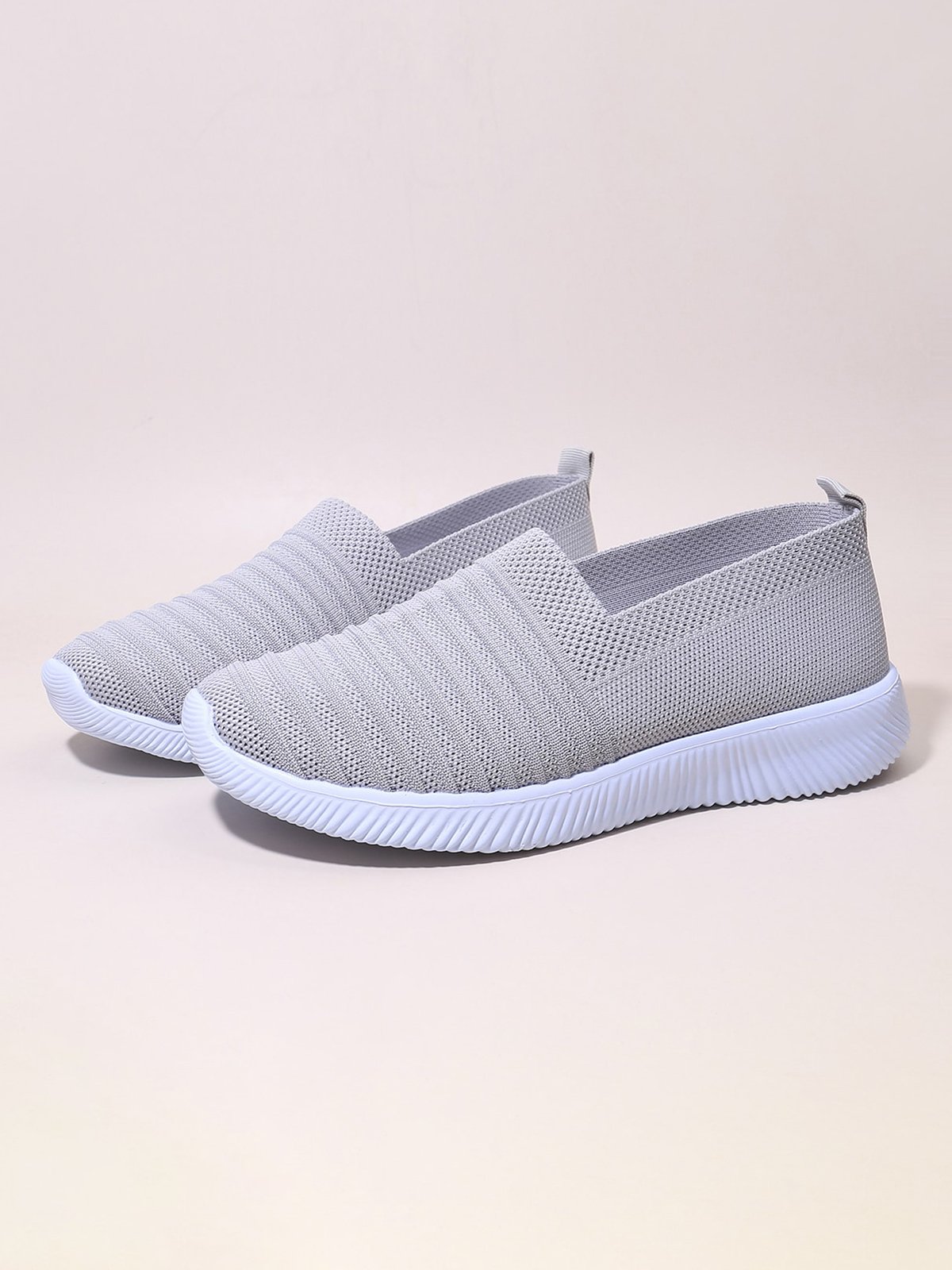 Talla Grande Respirable Slip-On Deportes Zapatillas Deportivas