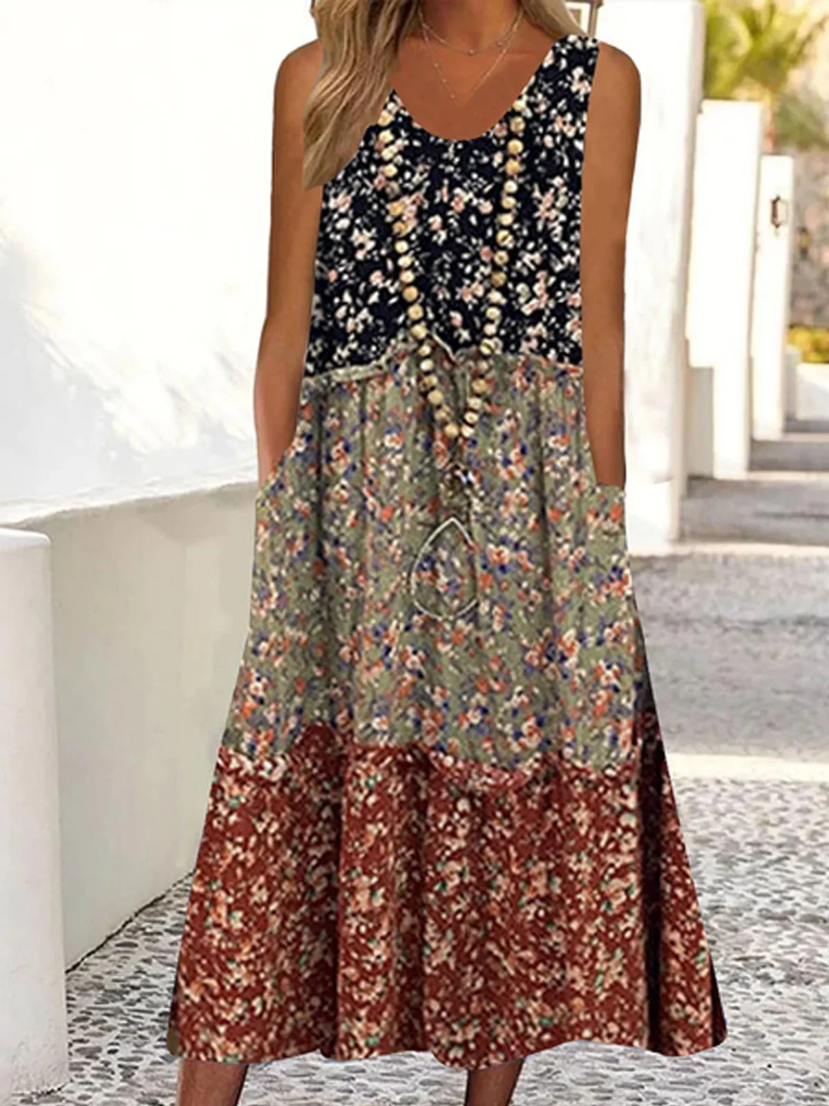 Flojo Casual Floral impreso Vestido