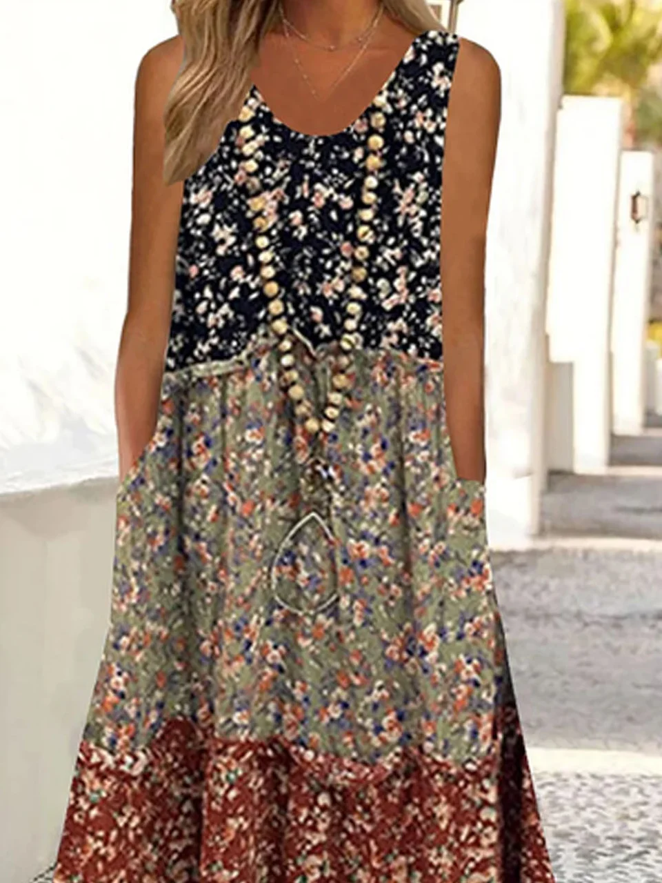 Flojo Casual Floral impreso Vestido