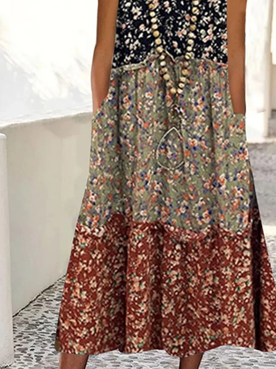 Flojo Casual Floral impreso Vestido