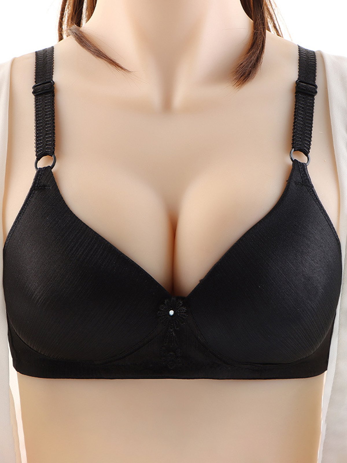 De mujeres Respirable Cómodo Minimalista Apliques cotidiano Sujetador & Bralette