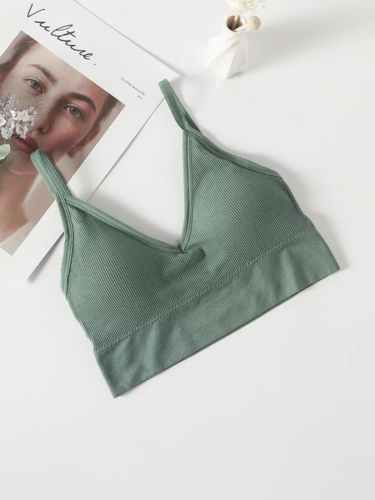 Respirable U-Reveso Inconsútil Camisola Deportes Sujetador & Bralette