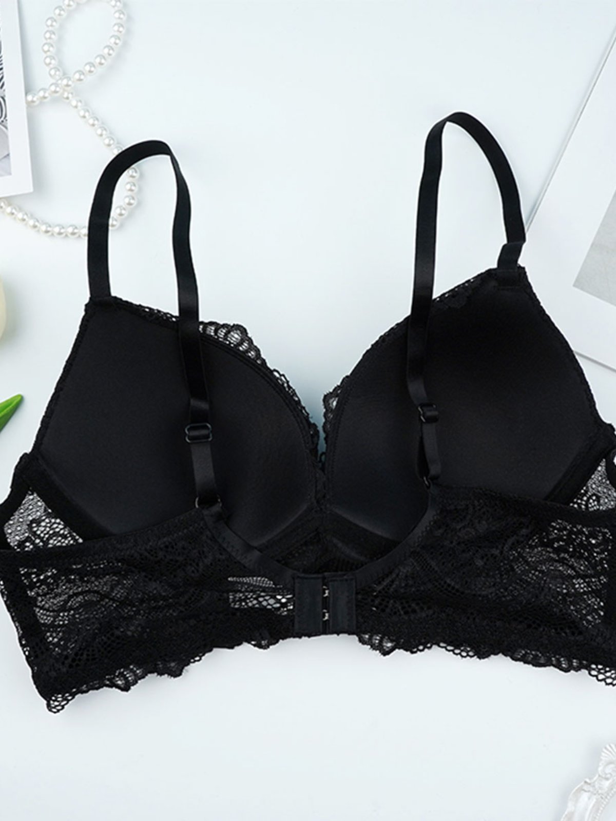 Tejido De Encaje Sensual Sujetador & Bralette