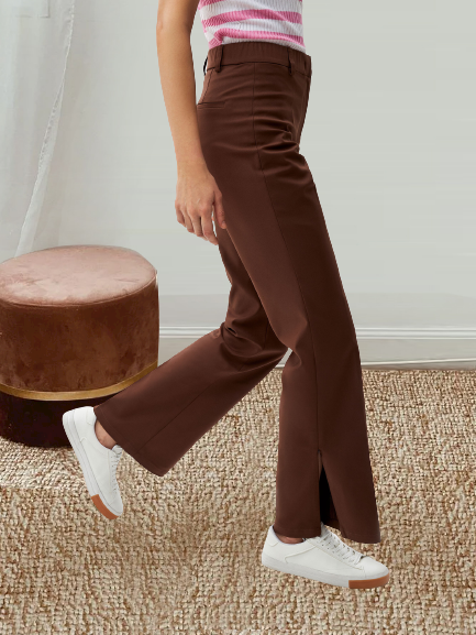 Casual Liso Largo Pantalón