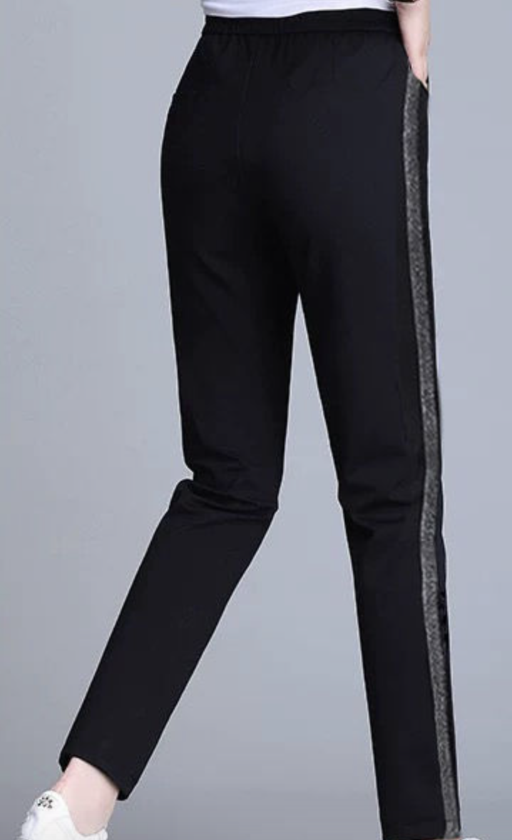 Casual Bloque de color Pantalones tobilleros Con Cordones Pantalones Deportivos & Corredores