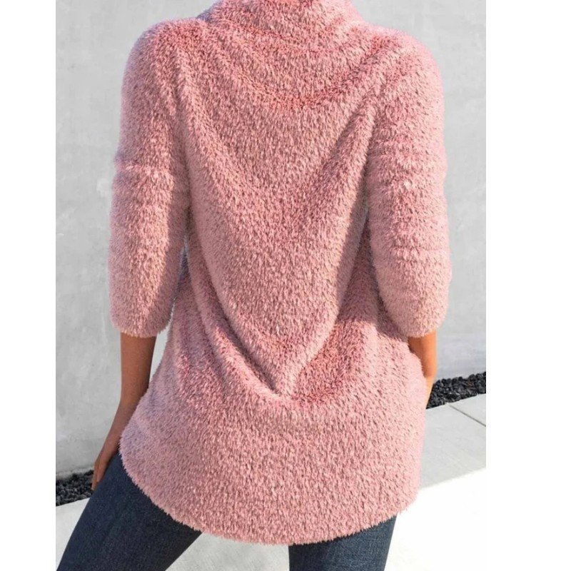 Manga Larga Letras de texto Hebilla Regular Microelasticidad Flojo Camisa para Mujeres
