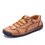 Zapatos Casuales Manuales Antideslizantes Suaves De Cuero Para Hombres