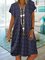 Vestido Casual Cuello Pico Línea A