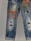 Pantalones Casuales Talla Grande Flojo Recto de Mezclilla