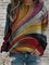 Sudadera Multicolor Manga Larga Escote Redondo Estampado