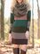 Vestido De Manga 3/4 Tribal Talla Grande Escote Redondo Algodón Mezclado