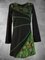 Vestido Casual Manga Larga Cuello Redondo Talla Grande