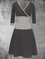 Vestido Casual Algodón Mezclado Lunares Cuello Pico