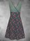 Vestido Talla Grande Retro Cuello Pico Algodón Mezclado