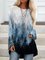 Sudadera Floja Casual Cuello Redondo Bosque Estampado