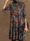 Vestido Gran Talla Multicolor Manga Larga