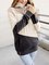Sudadera Beige Bloque De Color Manga Larga Con Capucha