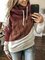 Sudadera Burdeos Manga Larga Retro
