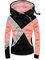 Sudadera Manga Larga Algodón Mezclado Con Remiendo Bloque De Color