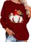 Sudadera Casual Con Escote Redondo Estampado Manga Larga