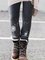 Pantalones Casuales Talla Grande Grueso Tibio De Leggings Algodón