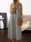 Maxi Vestido Sin Mangas Con Escote Redondo