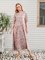 Vestido Casual Floral Retro De Manga Corta Con Cuello Pico