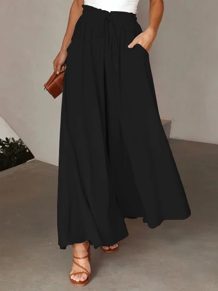 Pantalones aflojar Liso Casual 