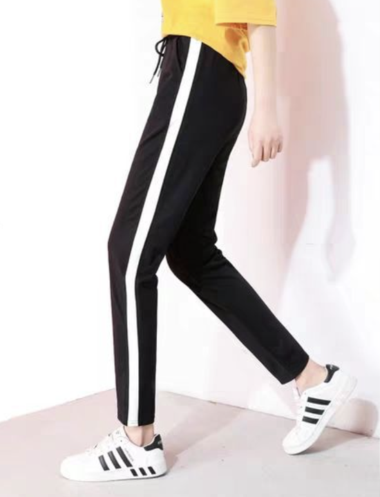 Casual Bloque de color Pantalones tobilleros Con Cordones Pantalones Deportivos & Corredores