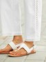 Casual Blanco Mujer Con Encaje Algodón Pantalones