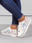 Moda Floral Ultraligero Respirable Deportes Lona Zapatos