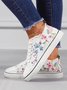 Moda Floral Ultraligero Respirable Deportes Lona Zapatos