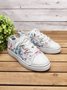 Moda Floral Ultraligero Respirable Deportes Lona Zapatos