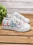 Moda Floral Ultraligero Respirable Deportes Lona Zapatos