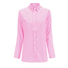 Cuello Camisero Botón Manga Larga Rayas Casual Talla Grande Camisa