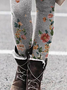 Pantalones de Leggings Talla Grande Florales