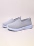 Talla Grande Respirable Slip-On Deportes Zapatillas Deportivas