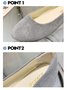 Multicolor Selección Terciopelo de Seda Simple Plano Zapatos