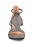 Mujeres Casual Cuero Cómodo Sandalias De Cuña