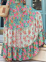 Floral Casual Flojo Falda