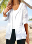 Flojo Cremallera Casual Capucha Chaqueta