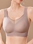 Liso Simple Sujetador & Bralette