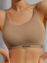 Patrón de letras Deportes Sujetador & bragas Traje