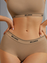 Patrón de letras Deportes Sujetador & bragas Traje