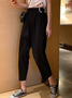 Liso Casual Pantalones