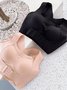 Liso Simple Sujetador & Bralette