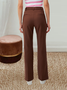 Casual Liso Largo Pantalón