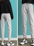 Casual Liso Pantalones tobilleros Con Cordones Pantalones Deportivos & Corredores