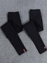 Casual Liso Pantalones tobilleros Pantalón