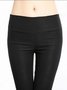 Casual Liso Pantalones tobilleros Pantalón